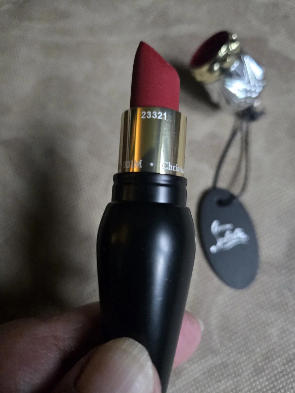 Christian Louboutin Velvet Matte Lipstick — Deep Rose Red